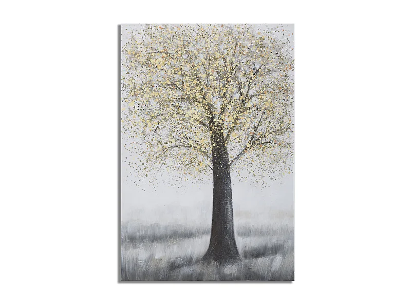 Toile Peinture Déco "Tree Simple" 80x120cm Multicolore