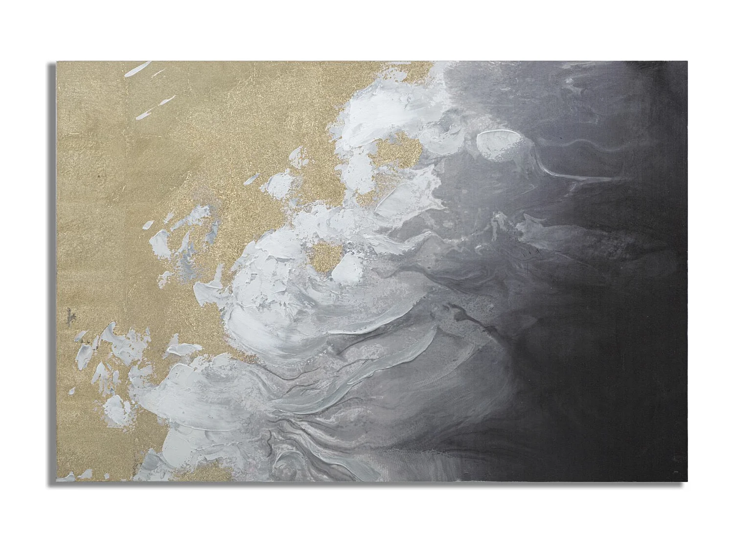 Dipinto su tela multicolore astratto cm 120x3,8x80