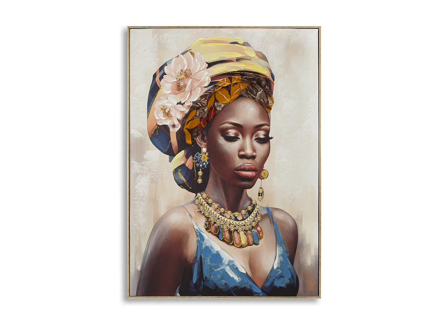 Tableau Déco "Ayda Profil" 72x102cm Multicolore