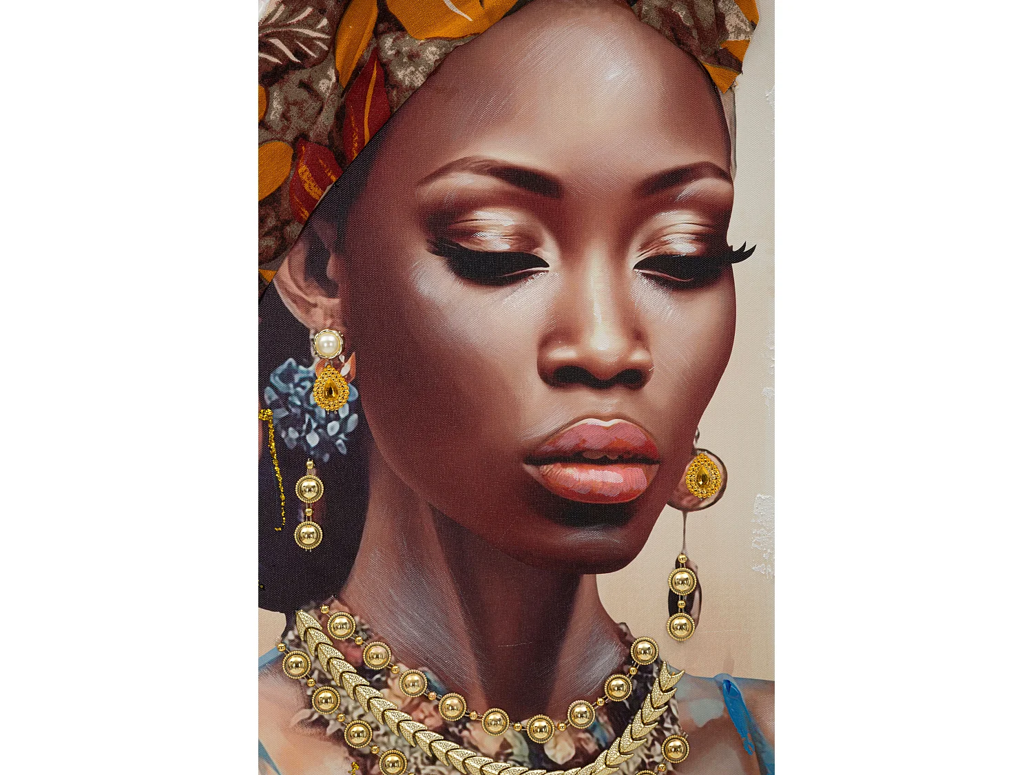 Tableau Déco "Ayda Profil" 72x102cm Multicolore