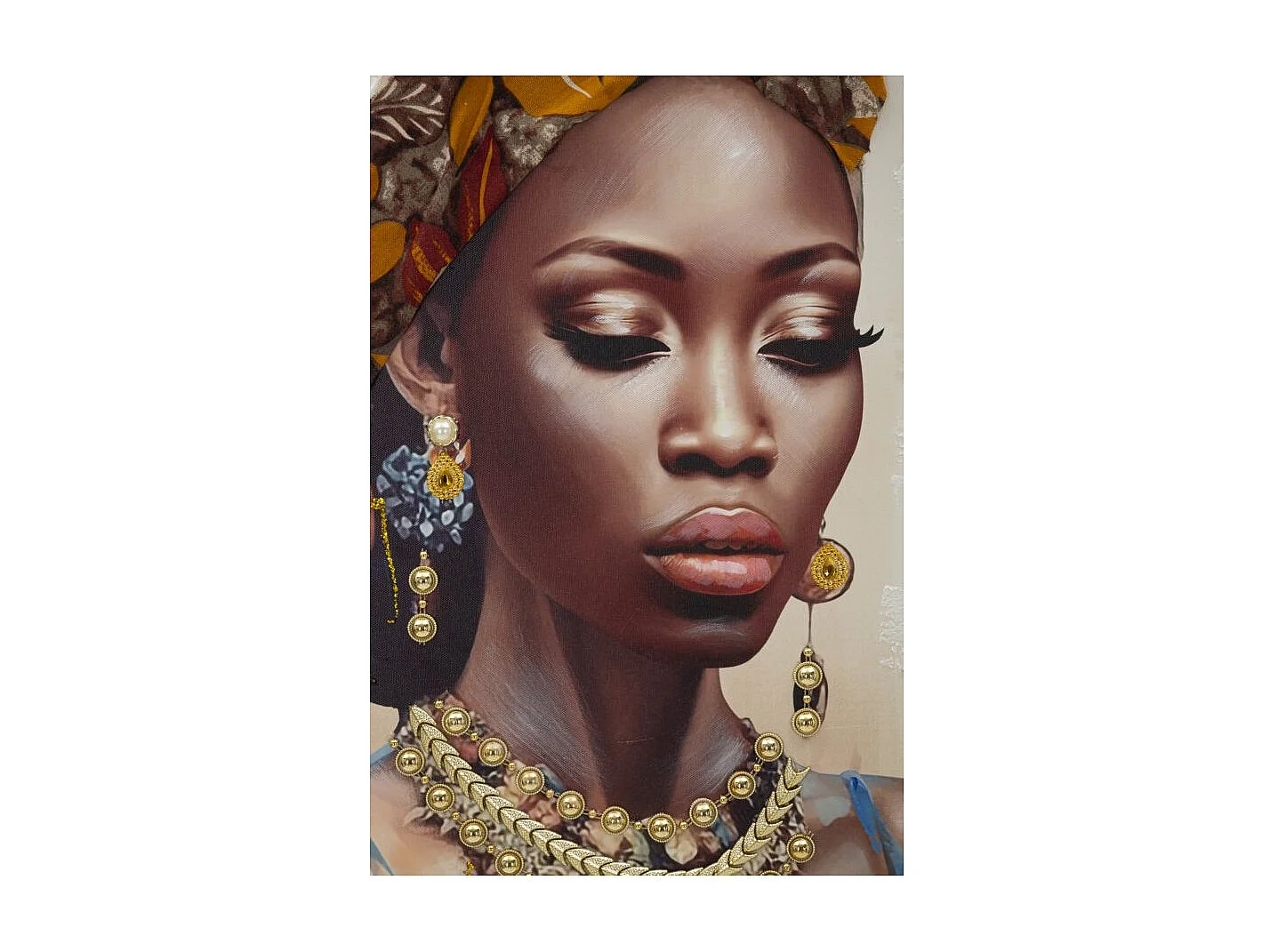 Tableau Déco "Ayda Profil" 72x102cm Multicolore