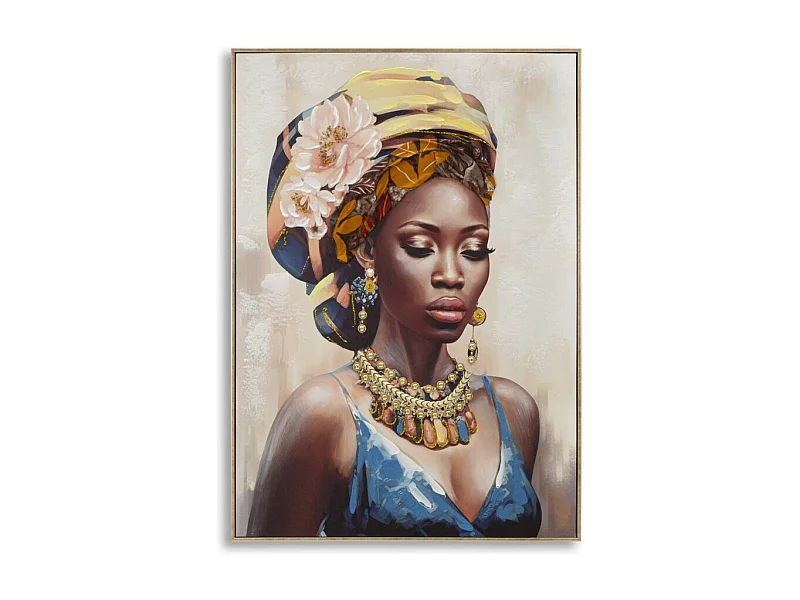 Tableau Déco "Ayda Profil" 72x102cm Multicolore