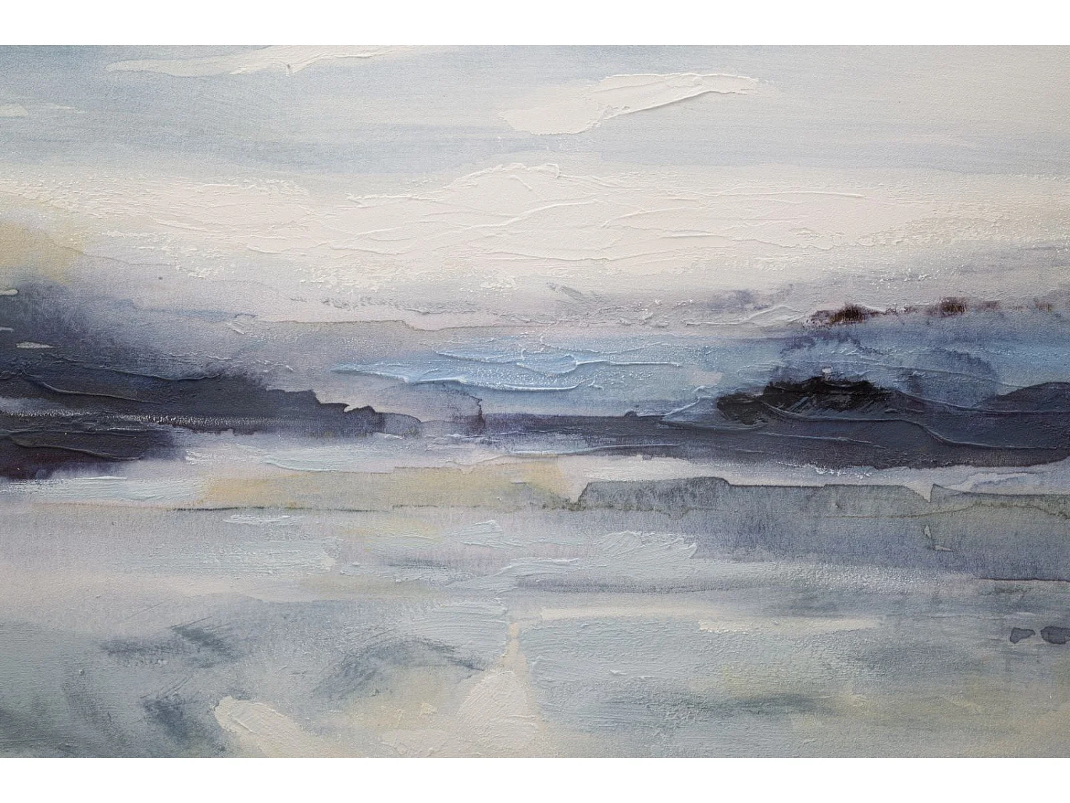 Peinture abstraite multicolore sur toile 100x2,8x80 cm