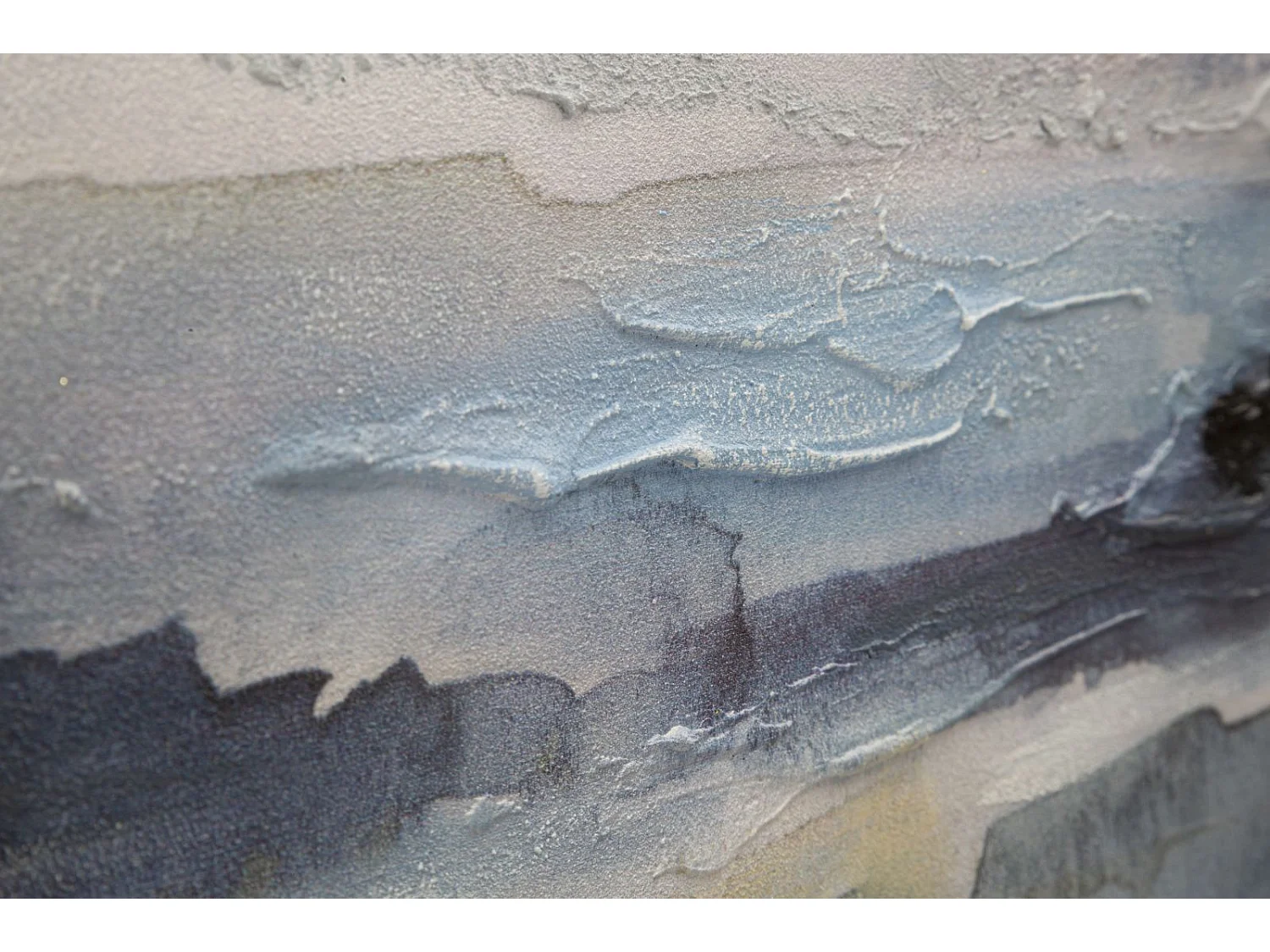 Peinture abstraite multicolore sur toile 100x2,8x80 cm