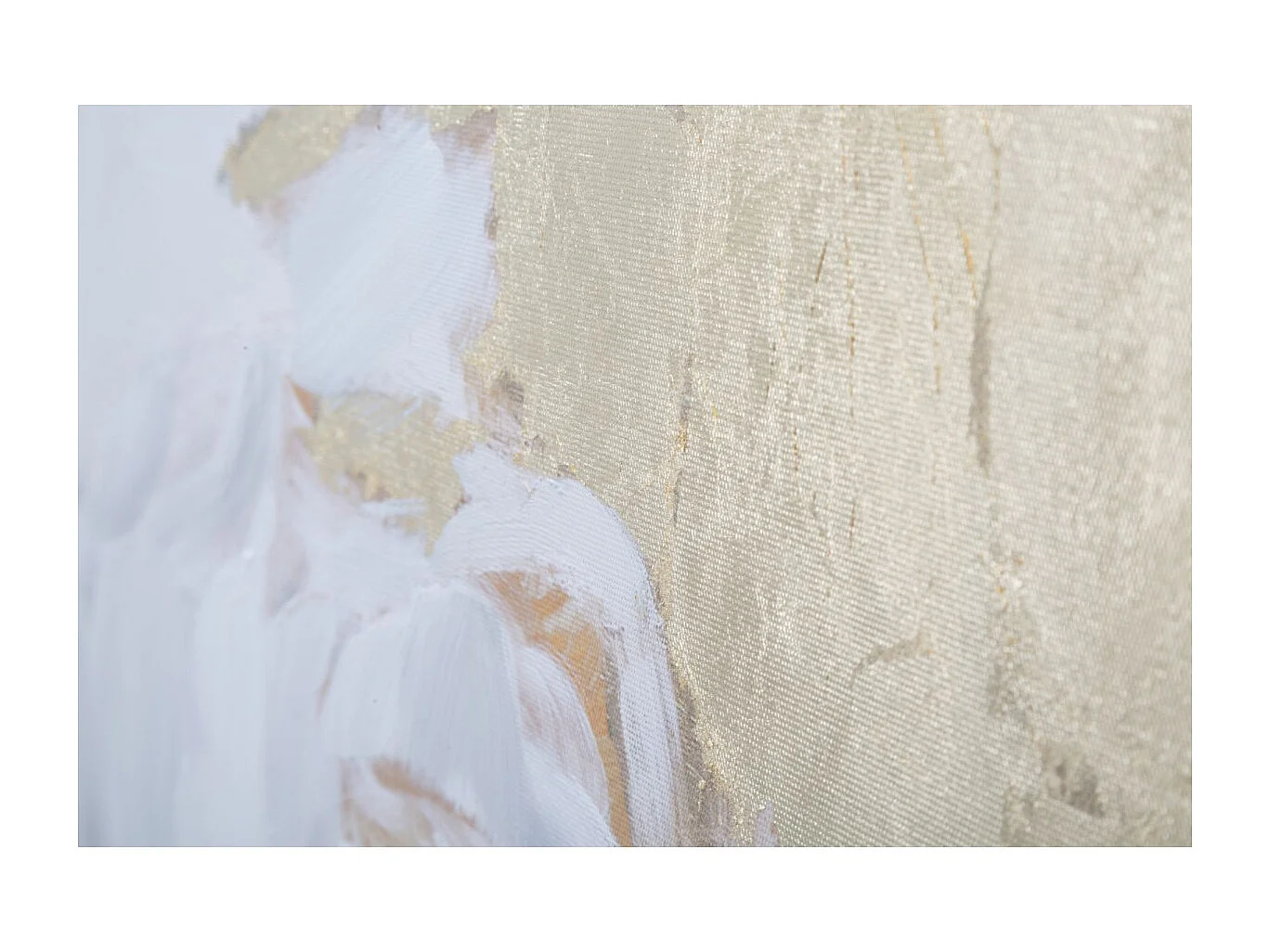 Toile Peinture Déco "Agatha" 90x90cm Multicolore