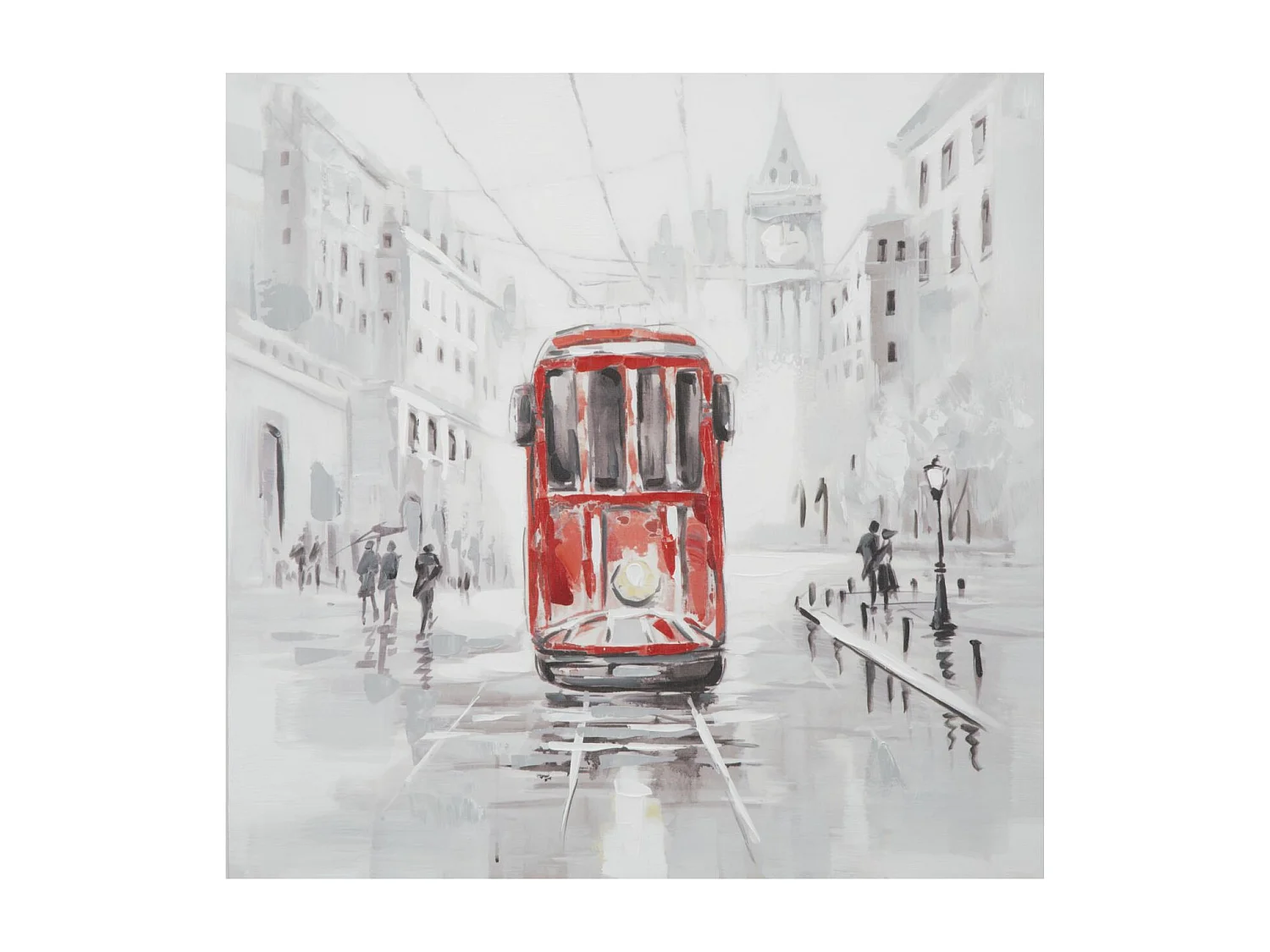 Dipinto su tela multicolore cm 80x3x80