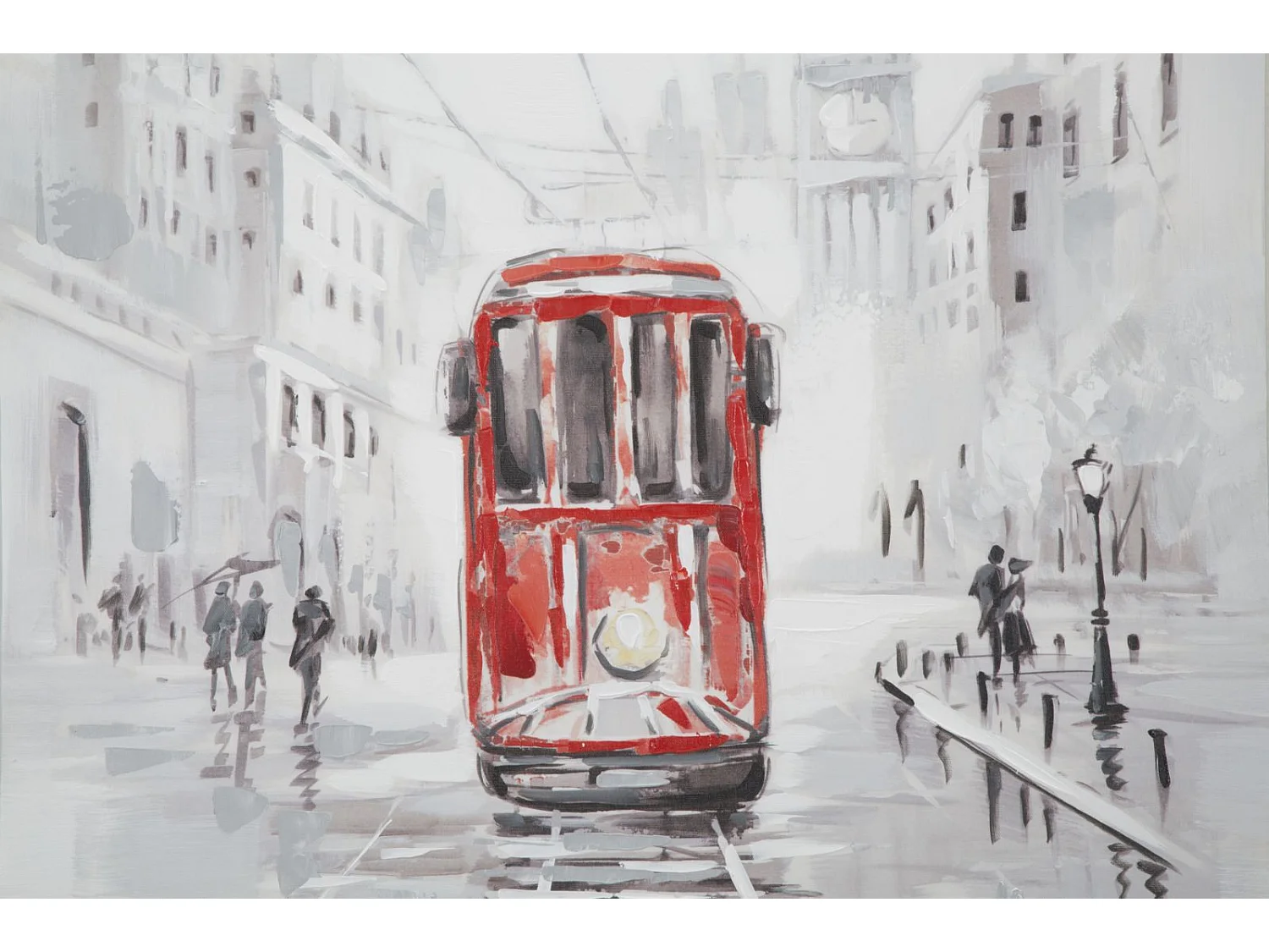 Dipinto su tela multicolore cm 80x3x80