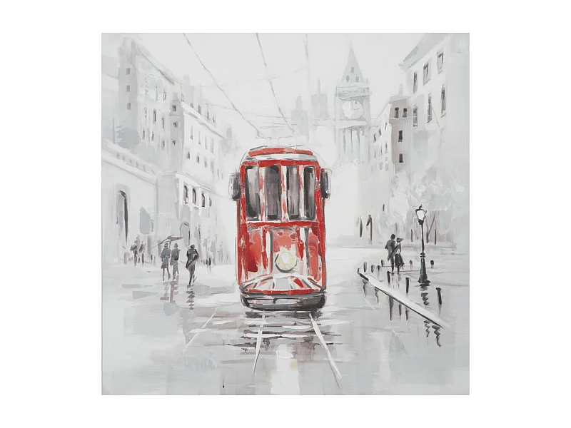 Dipinto su tela multicolore cm 80x3x80