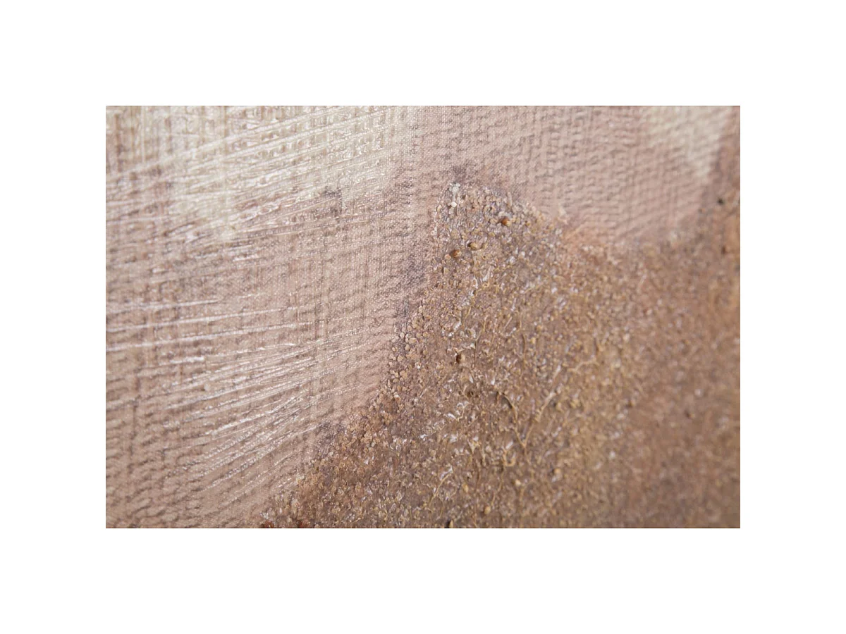 Toile Peinture Déco "Browny" 80x100cm Multicolore