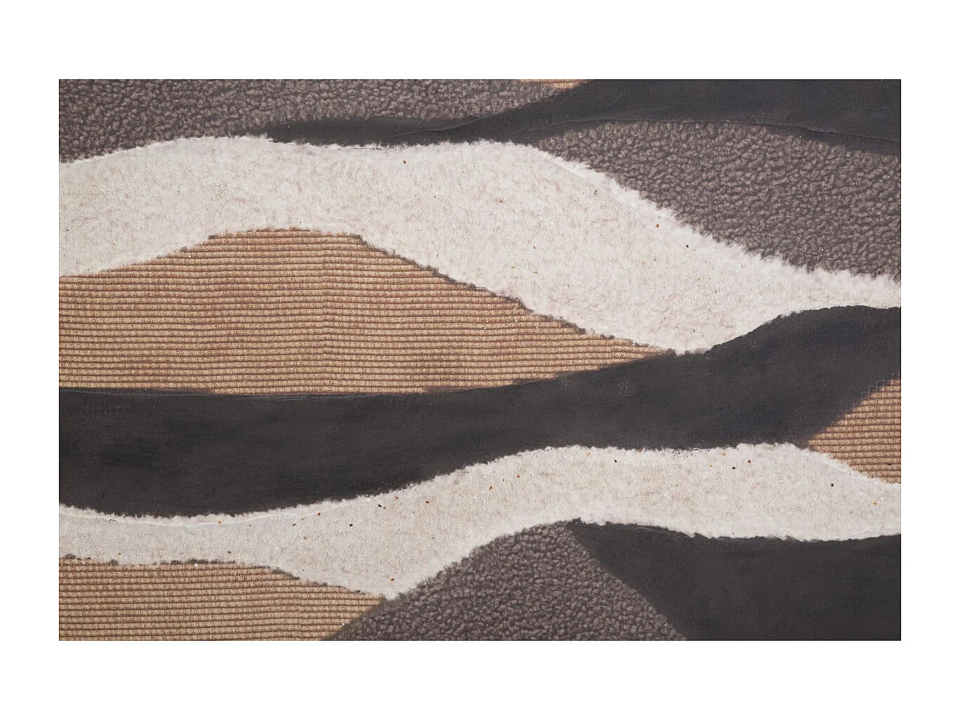 Abstract veelkleurig canvas schilderij 80x3,7x100 cm