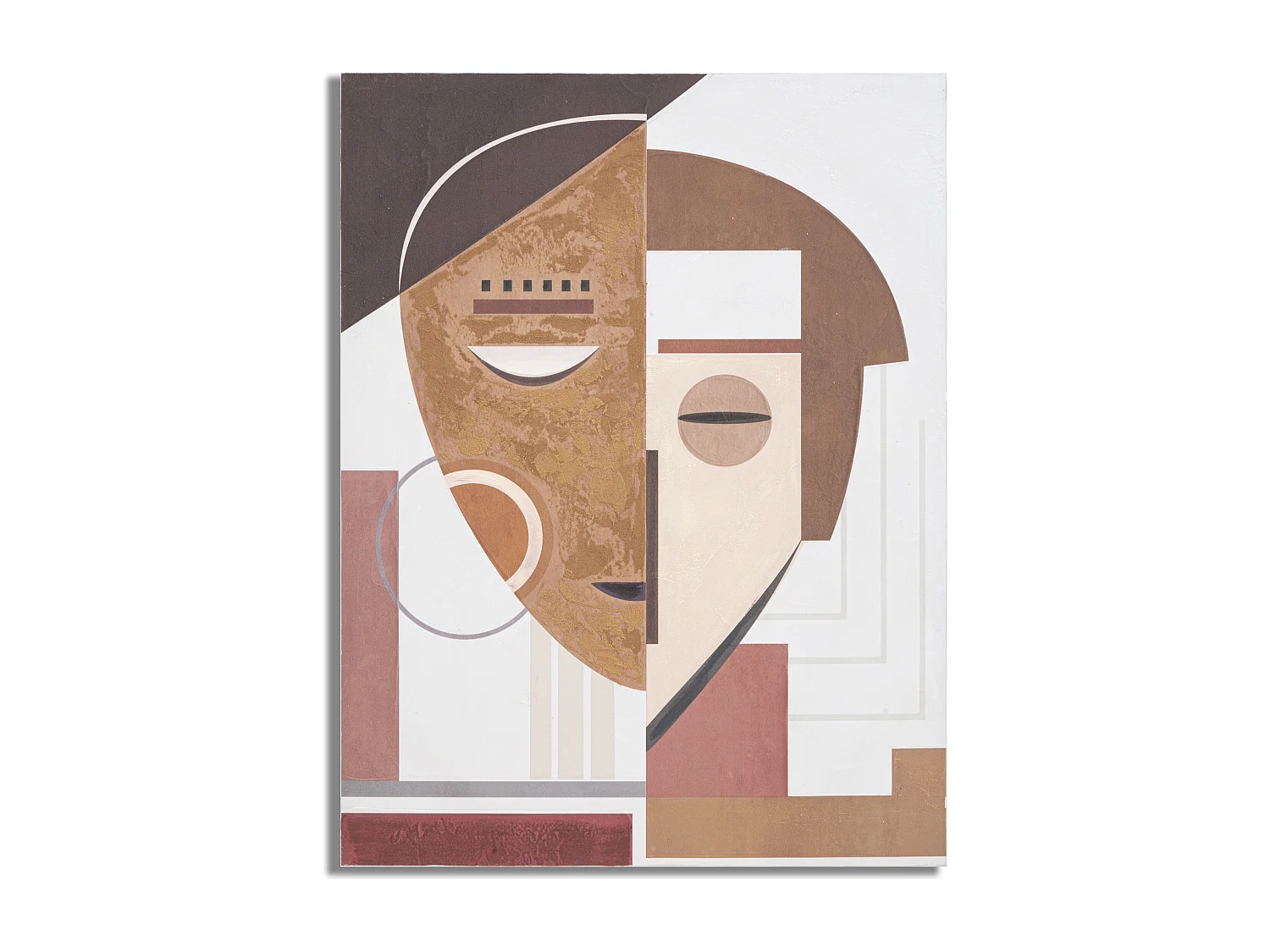 Toile Peinture Déco "Ethnic Face" 60x80cm Multicolore