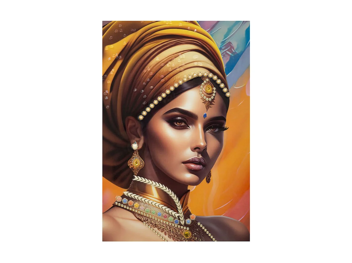 Tableau Déco "Samira" 72x102cm Multicolore