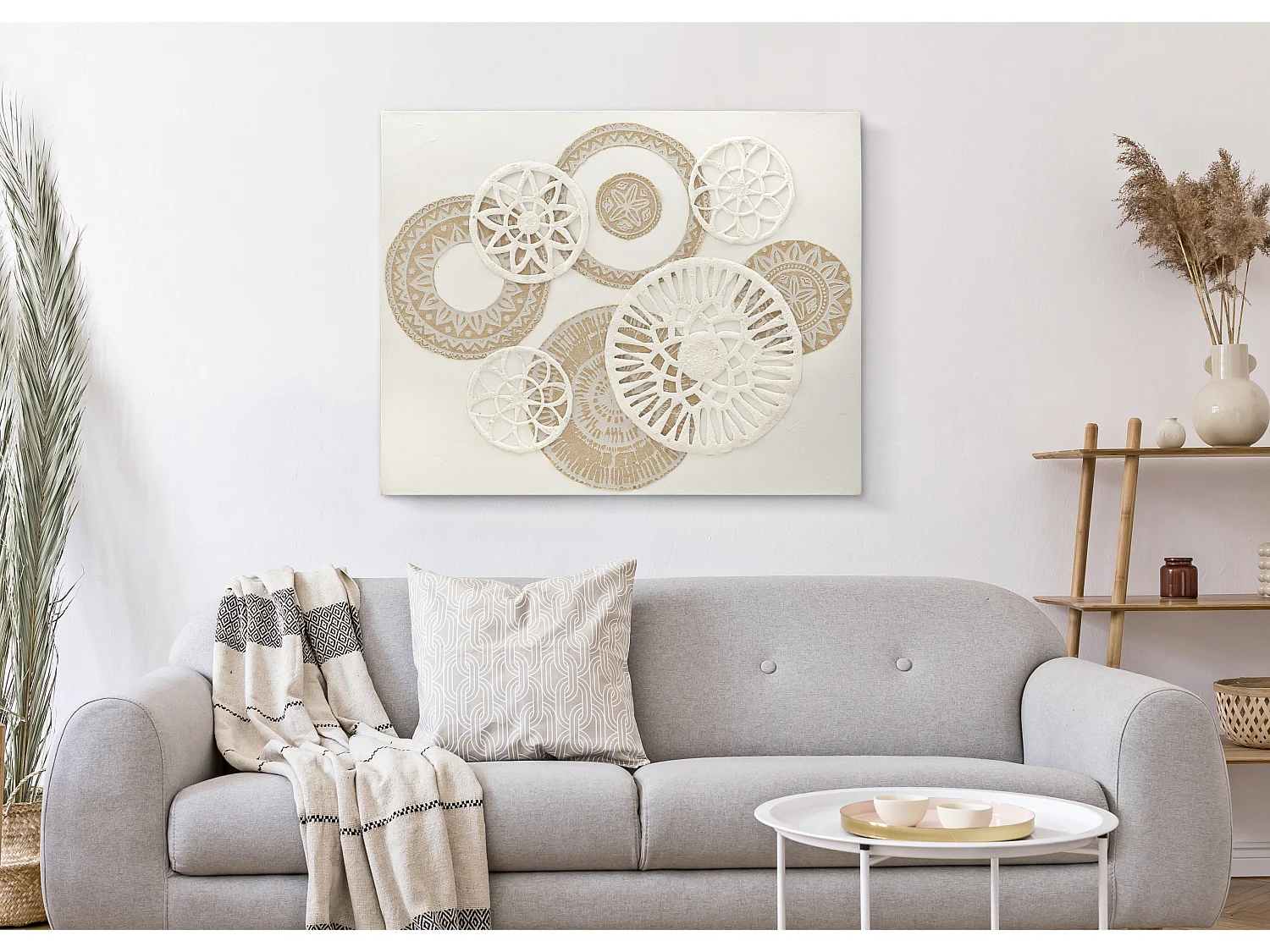 Toile Imprimée Déco "Icer" 80x100cm Marron