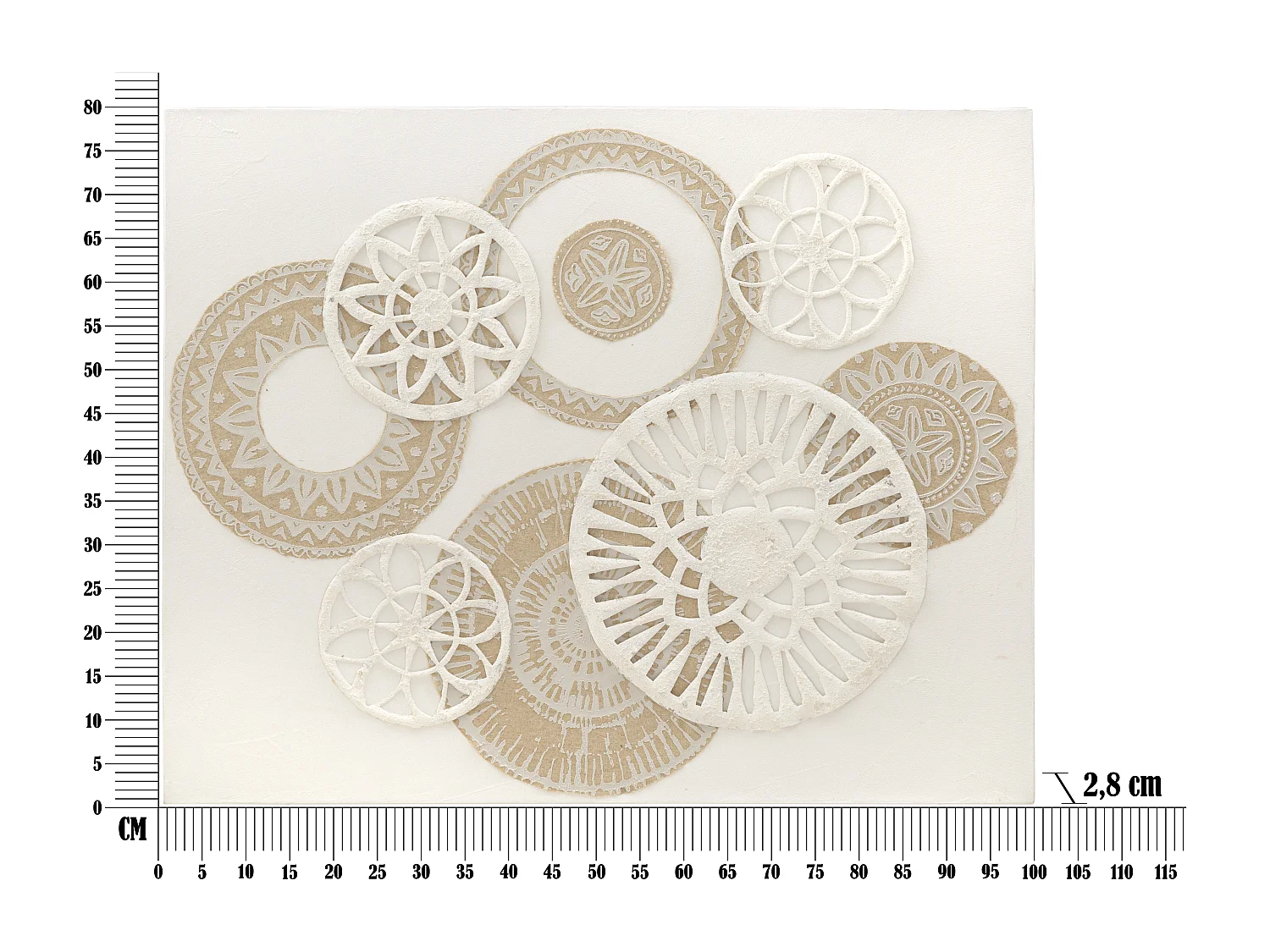 Toile Imprimée Déco "Icer" 80x100cm Marron