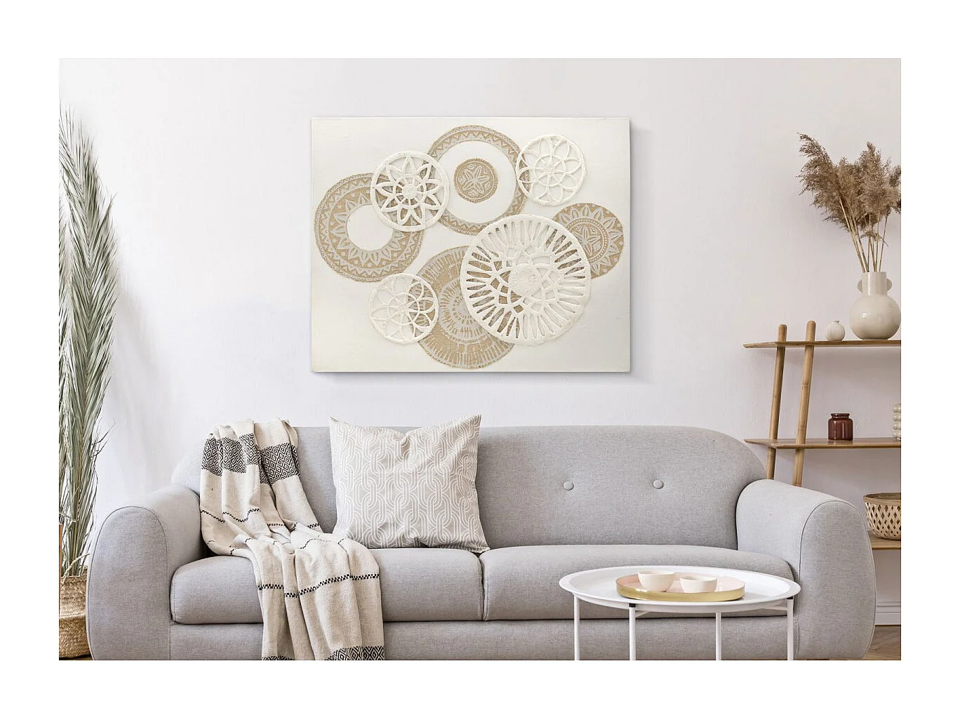 Toile Imprimée Déco "Icer" 80x100cm Marron