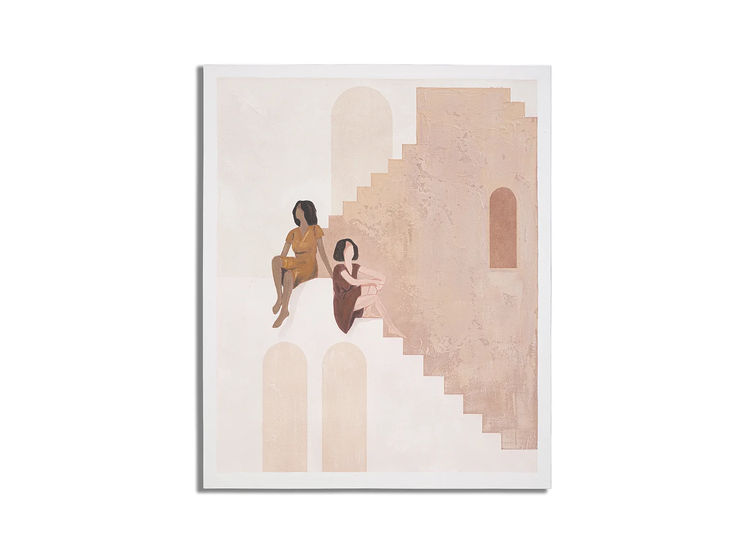 Peinture sur toile femme multicolore 80x3,7x100 cm