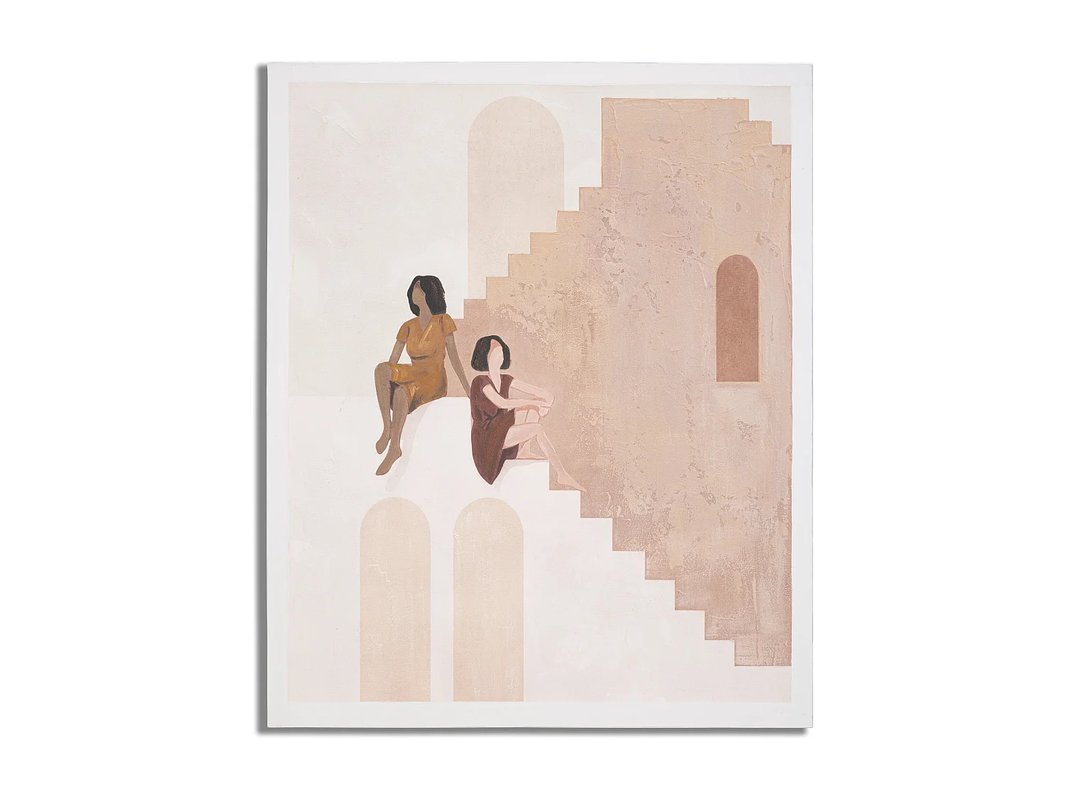 Peinture sur toile femme multicolore 80x3,7x100 cm