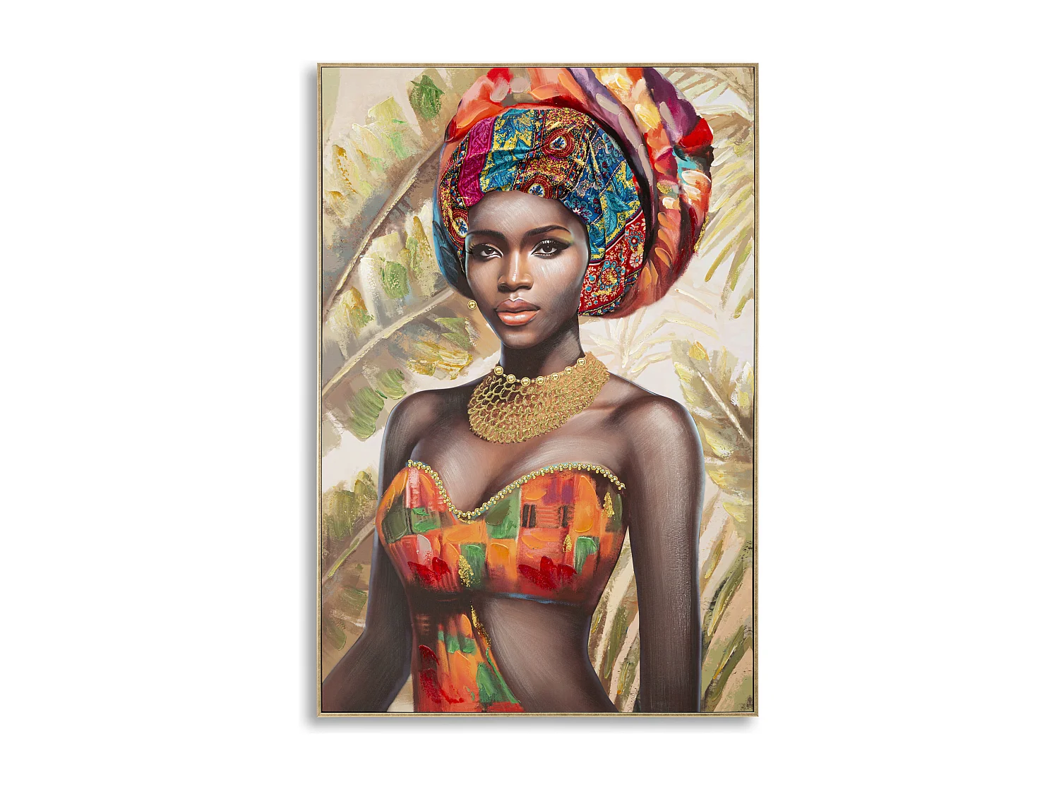 Tableau Déco "Deva" 82x122cm Multicolore