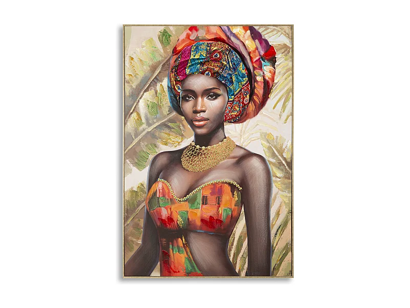 Tableau Déco "Deva" 82x122cm Multicolore