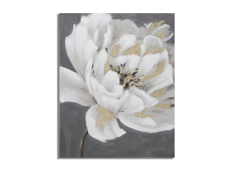 Dipinto su tela multicolore fiori cm 80x3,7x100