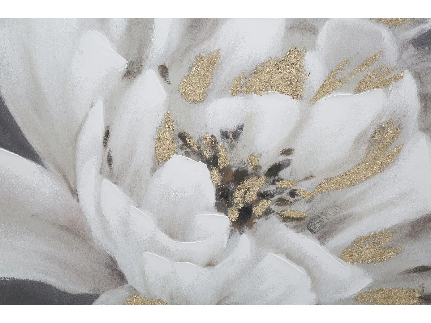 Dipinto su tela multicolore fiori cm 80x3,7x100