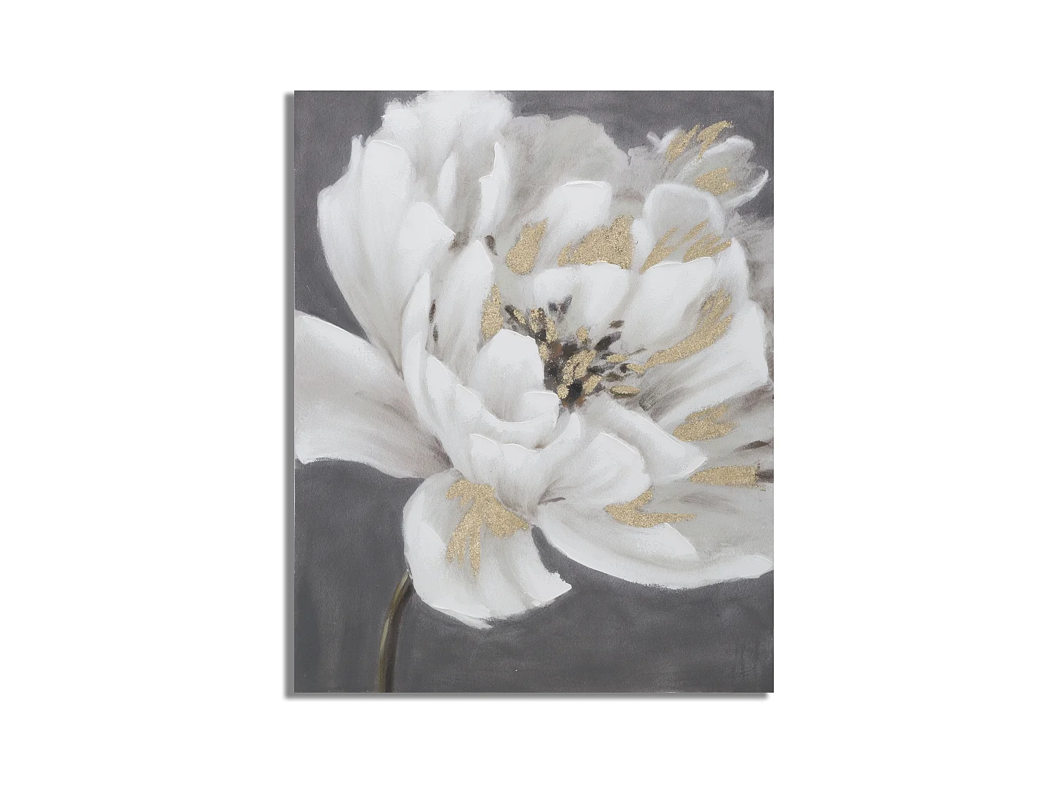 Peinture sur toile multicolore fleurs 80x3,7x100 cm