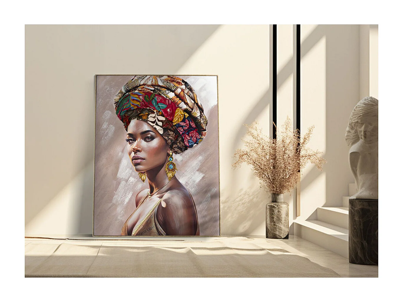 Tableau Déco "Alexandra" 92x122cm Multicolore