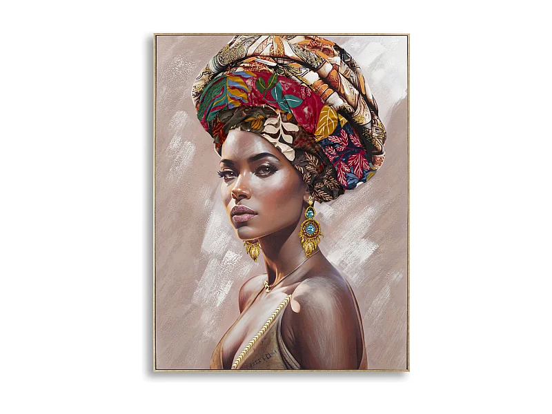 Tableau Déco "Alexandra" 92x122cm Multicolore