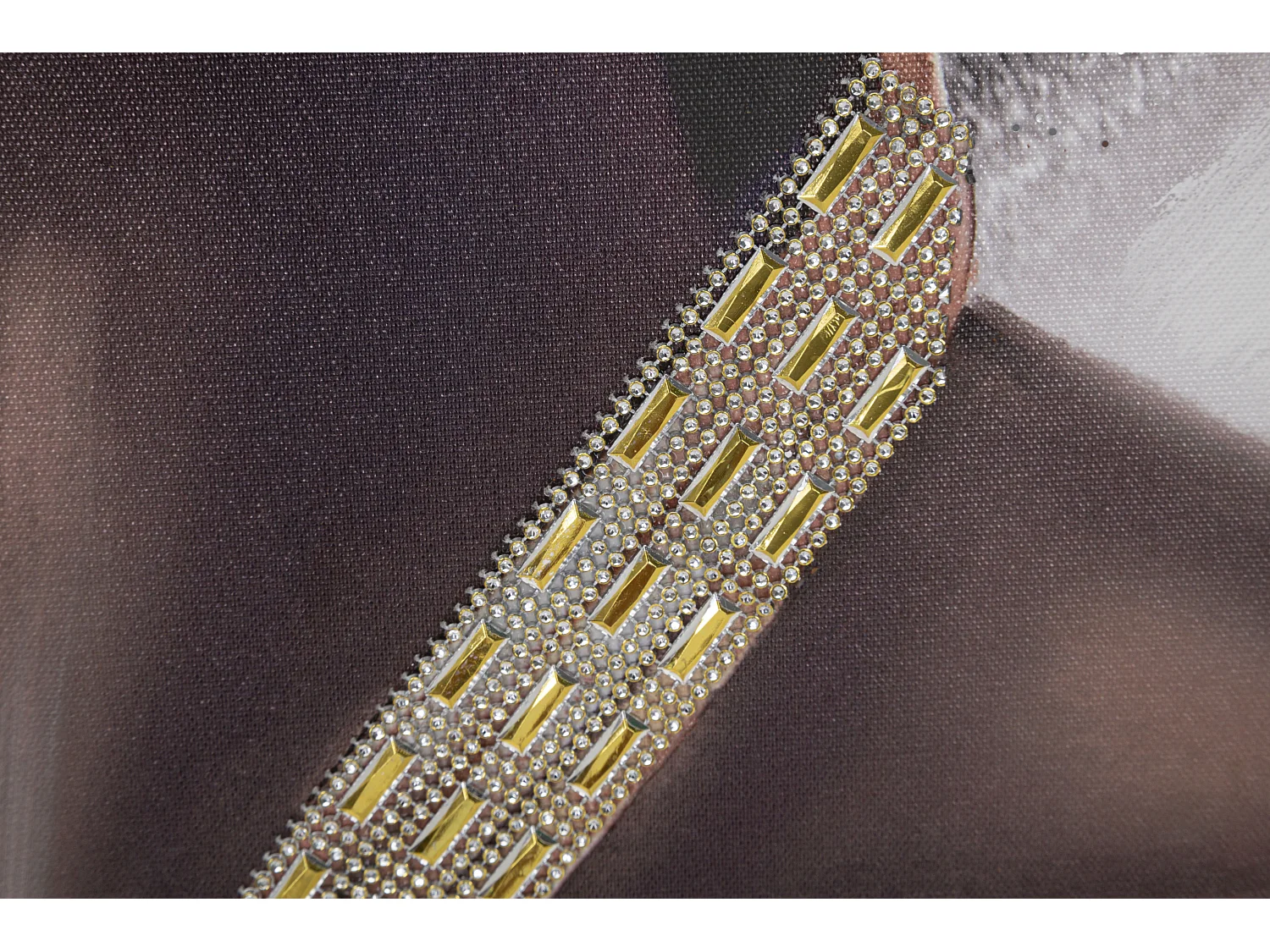 Toile Imprimée Déco "Naomie" 100x100cm Multicolore