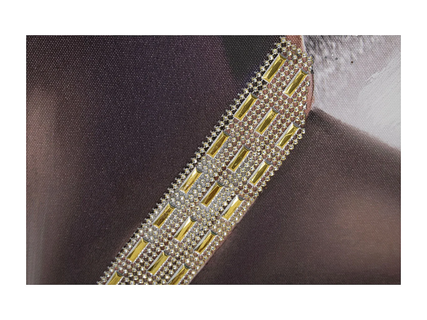 Toile Imprimée Déco "Naomie" 100x100cm Multicolore