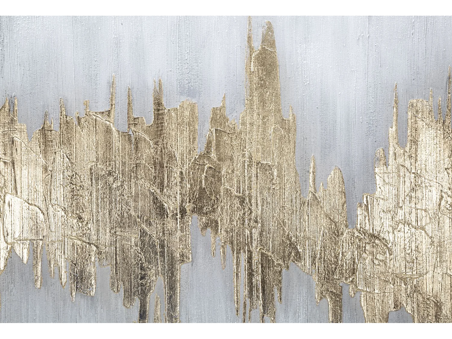 Toile Peinture Déco "Goldage" 80x100cm Multicolore