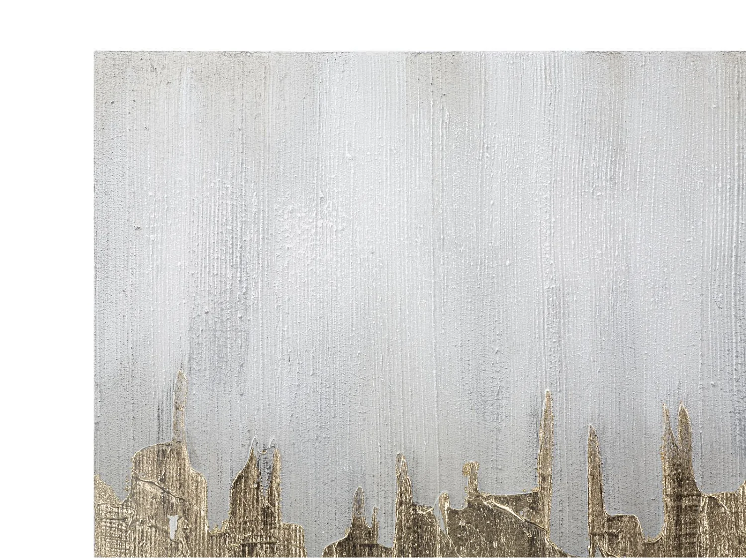 Toile Peinture Déco "Goldage" 80x100cm Multicolore