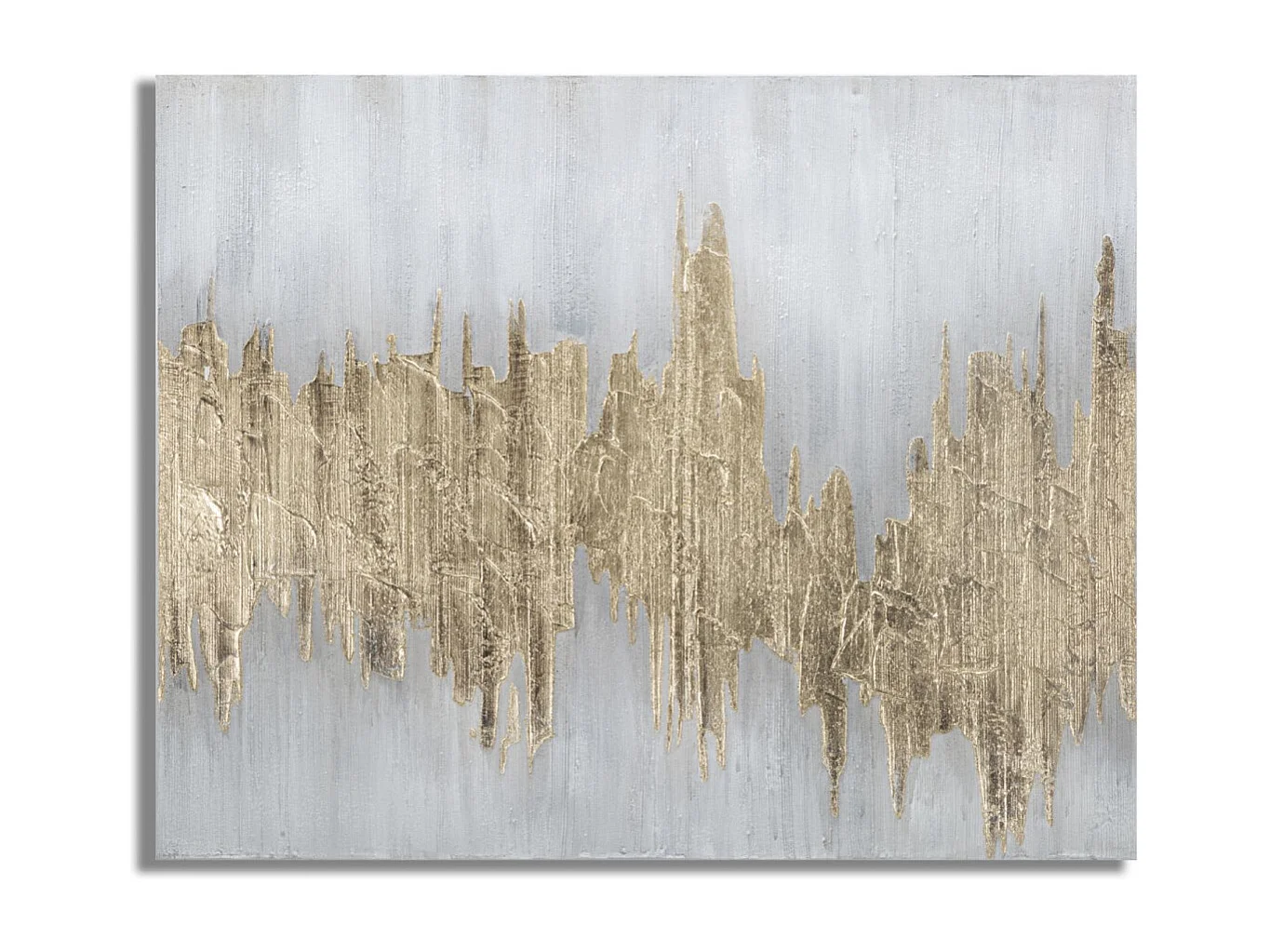 Toile Peinture Déco "Goldage" 80x100cm Multicolore