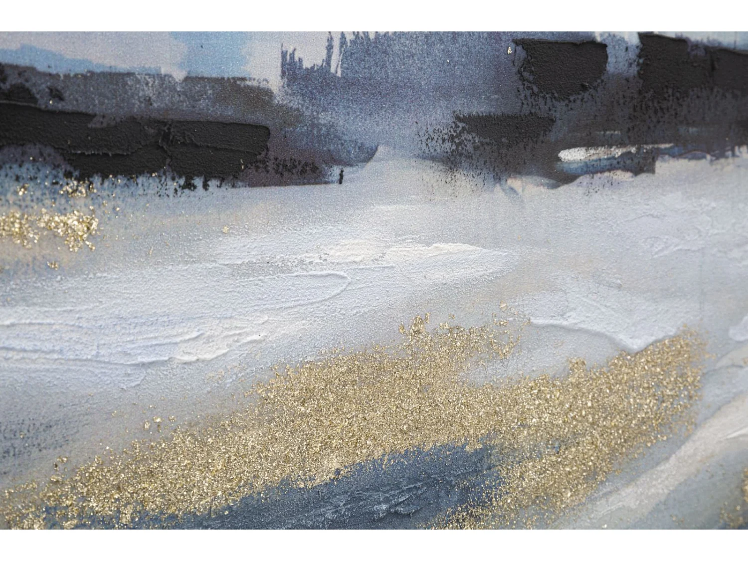 Tableau abstrait multicolore sur toile 120x2,8x60 cm