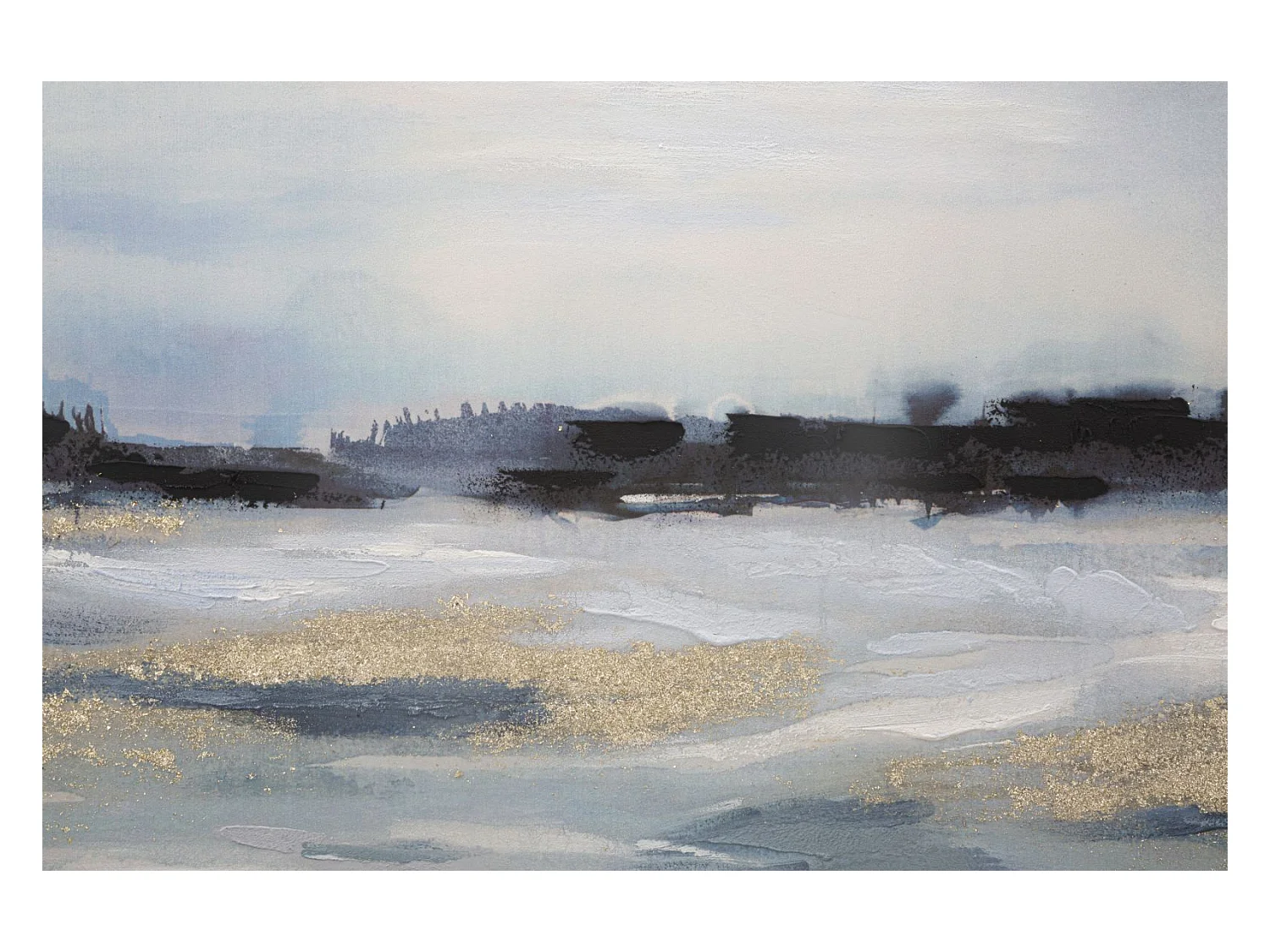 Dipinto su tela multicolore astratto cm 120x2,8x60