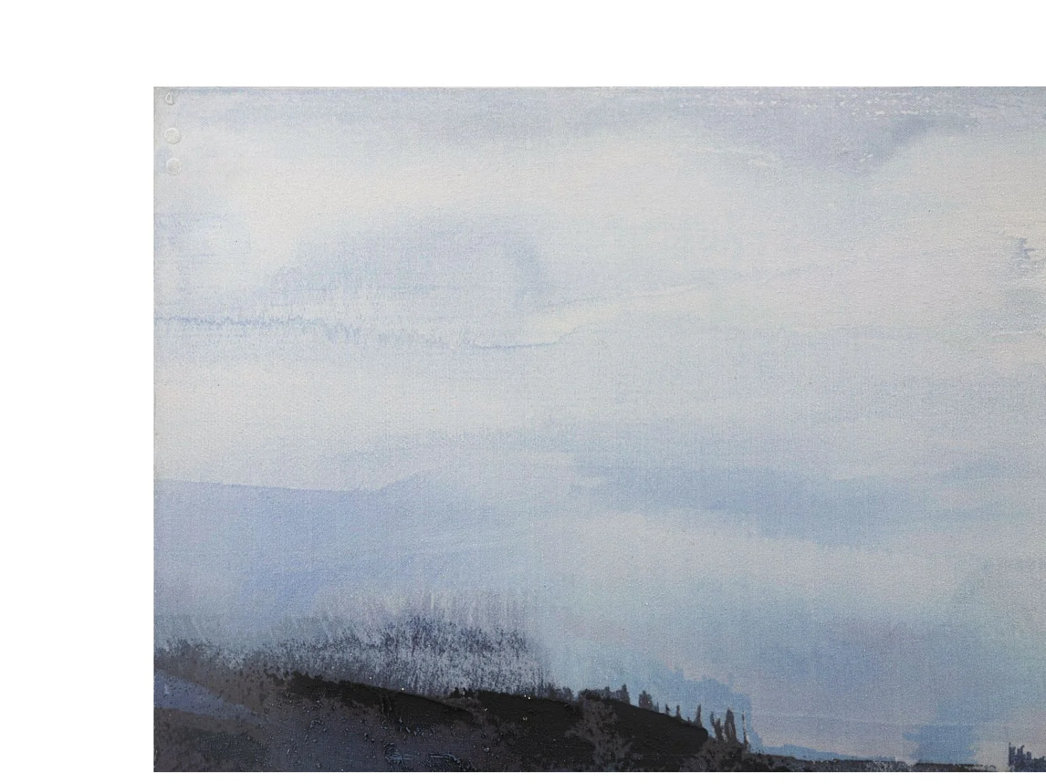 Tableau abstrait multicolore sur toile 120x2,8x60 cm