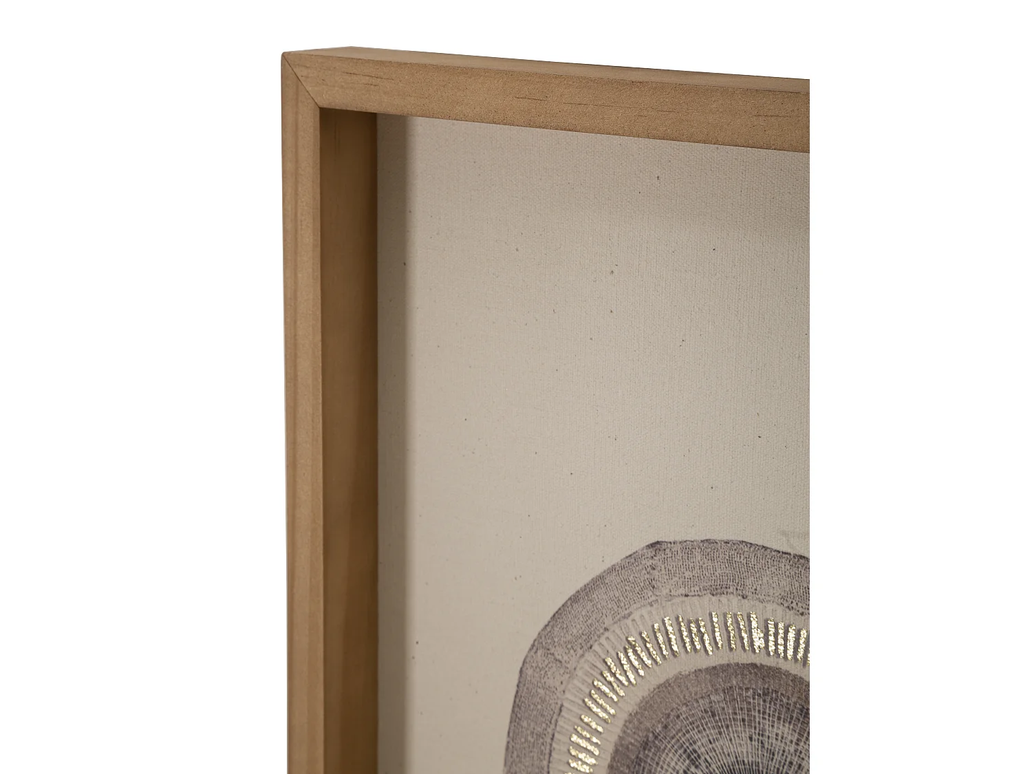 Tableau Imprimé Déco "Circly" 45x60cm Marron