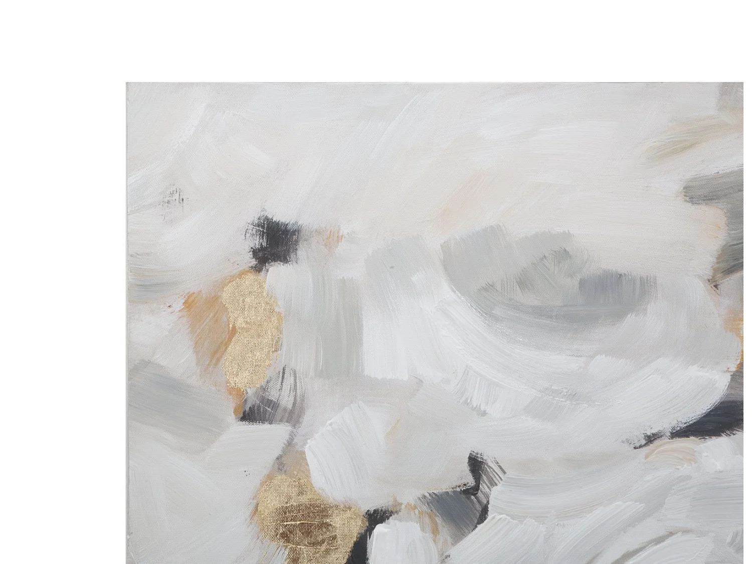 Dipinto su tela multicolore fiori cm 90x3,7x90