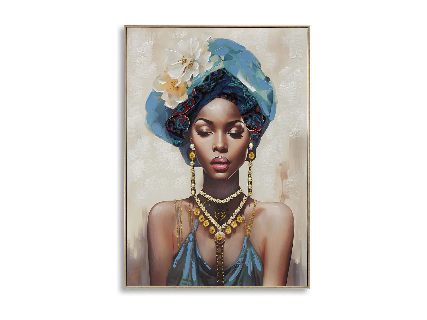 Tableau Déco "Ayda Face" 72x102cm Multicolore