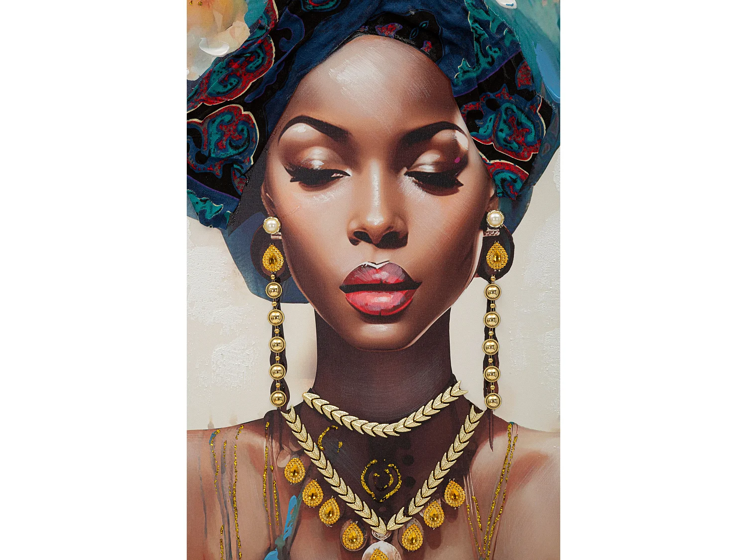 Tableau Déco "Ayda Face" 72x102cm Multicolore