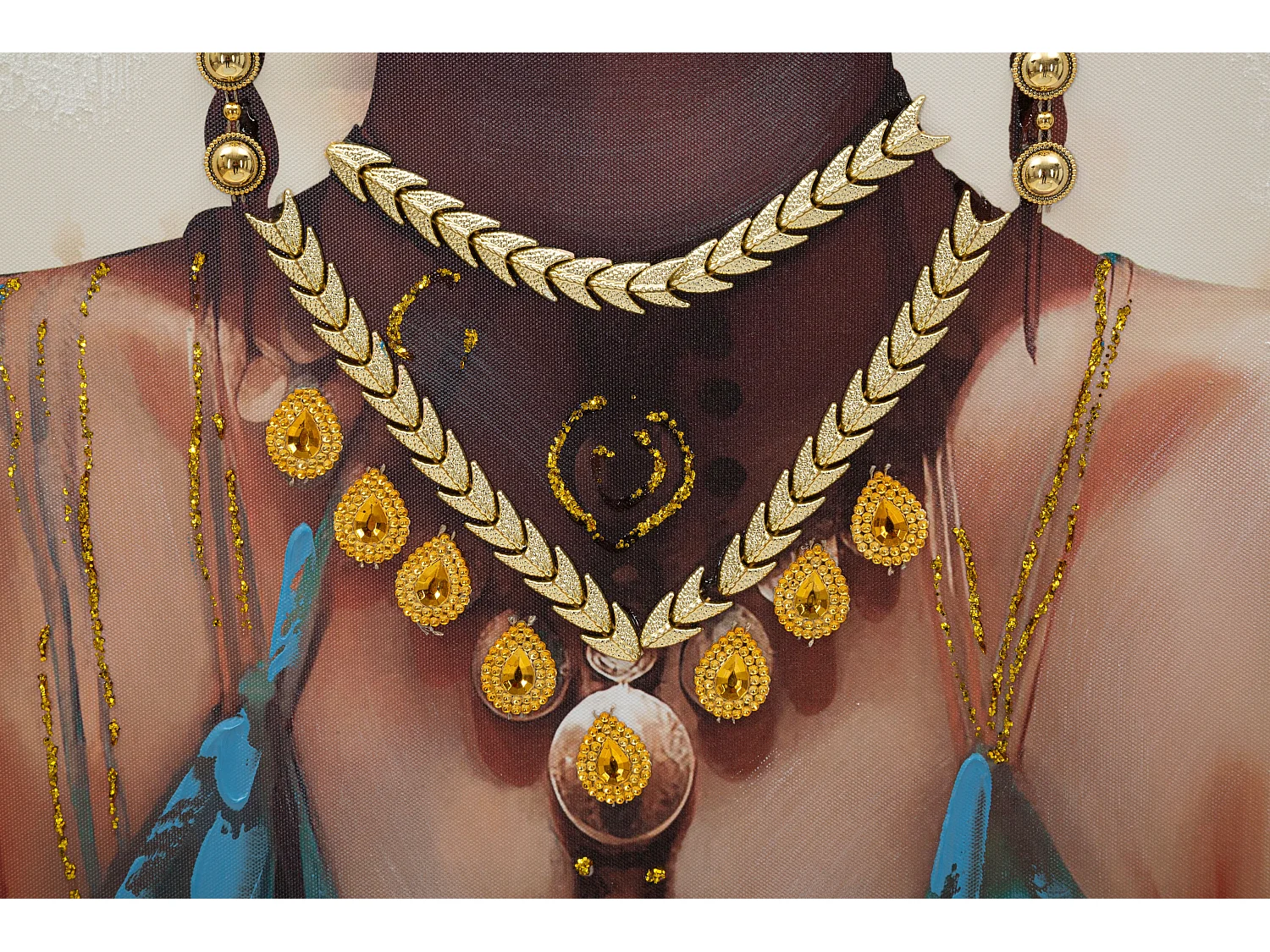 Tableau Déco "Ayda Face" 72x102cm Multicolore