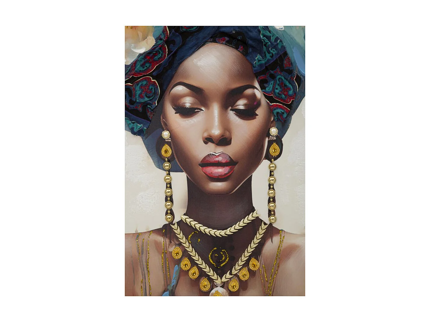 Tableau Déco "Ayda Face" 72x102cm Multicolore