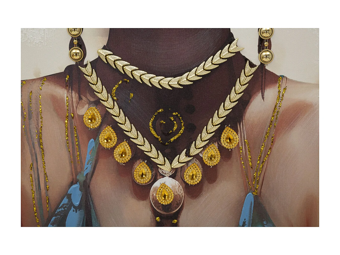 Tableau Déco "Ayda Face" 72x102cm Multicolore