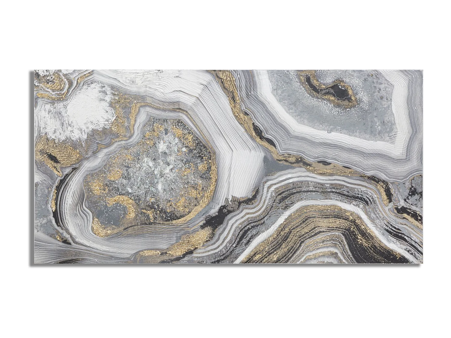 Dipinto su tela multicolore astratto cm 120x2,8x60