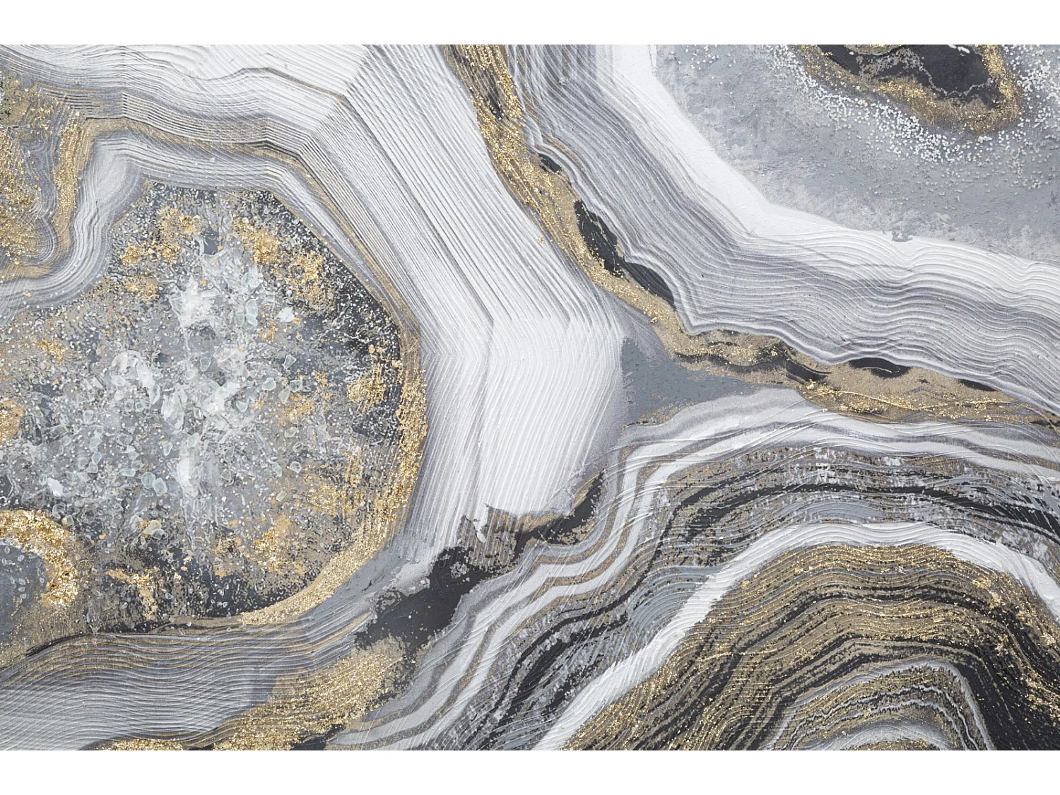 Dipinto su tela multicolore astratto cm 120x2,8x60