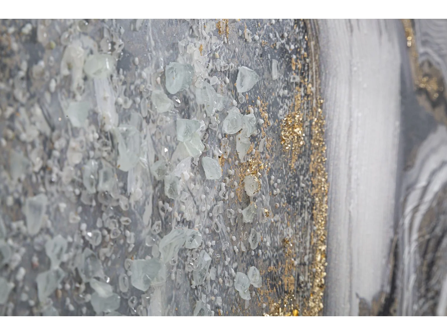 Dipinto su tela multicolore astratto cm 120x2,8x60