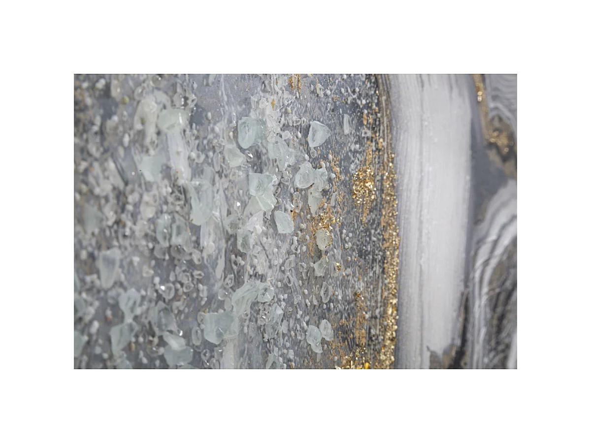 Abstract veelkleurig canvas schilderij 120x2.8x60 cm