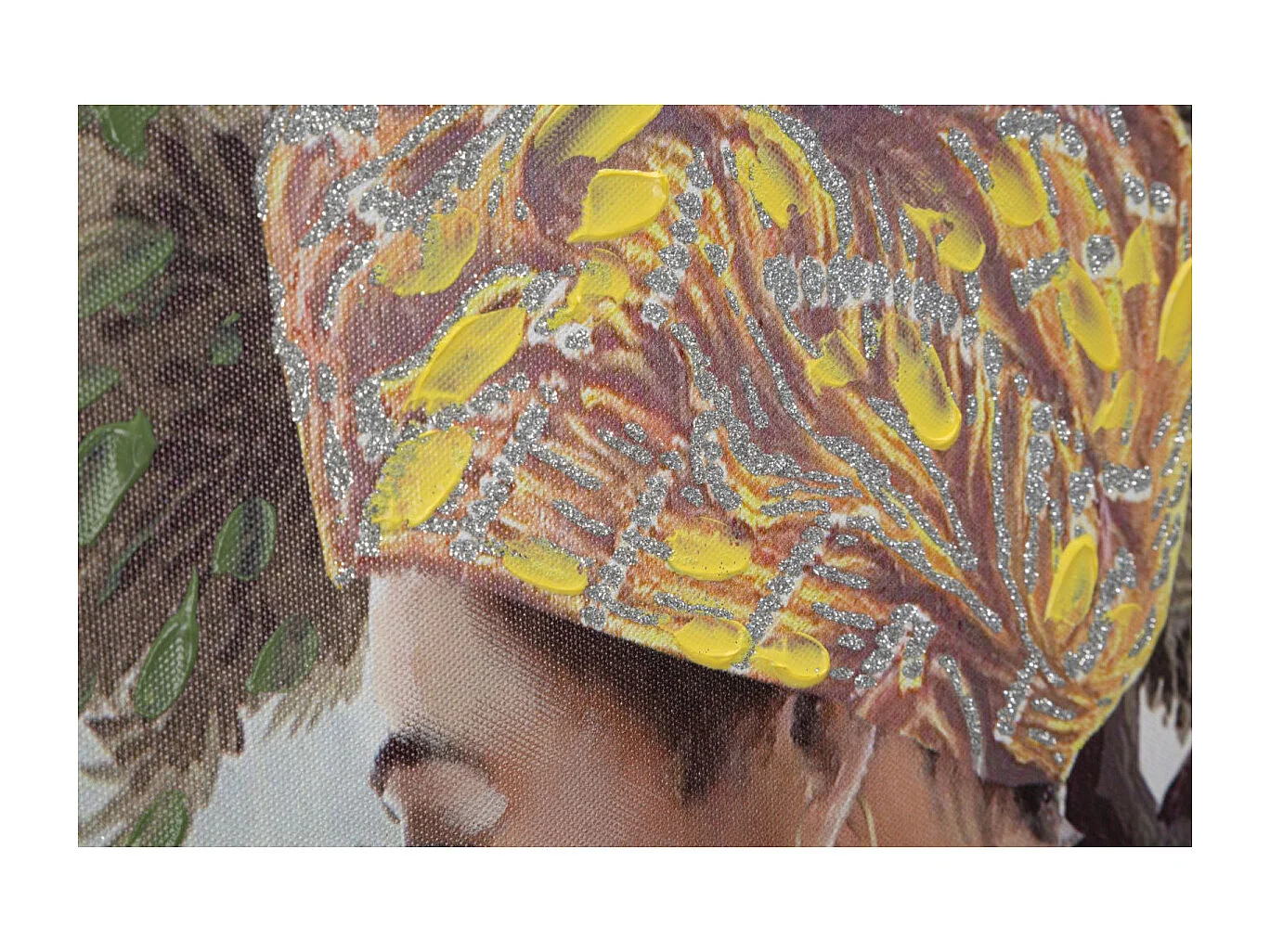 Toile Imprimée Déco "Kenda" 90x120cm Multicolore