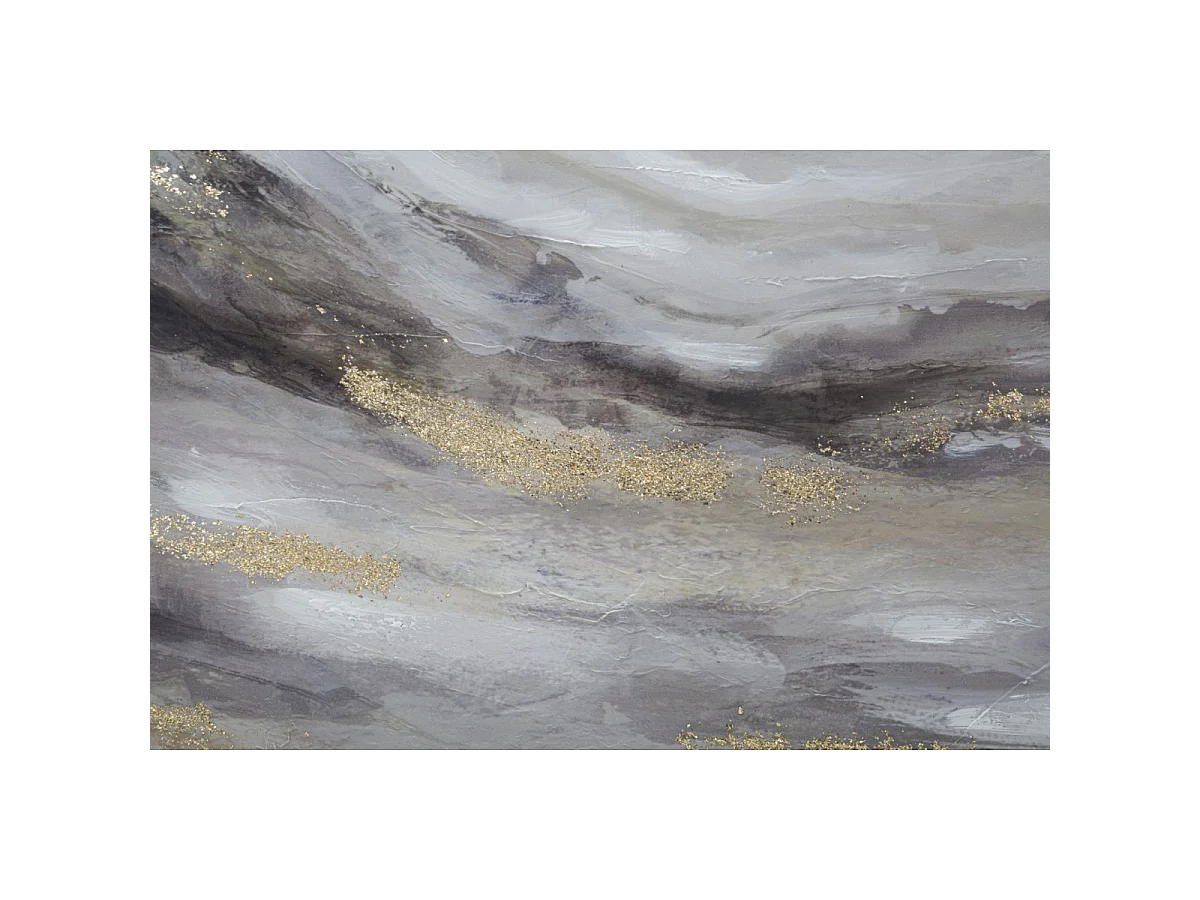 Monty lærredstryksæt, 3-delt, glamourstil, abstrakte malerier med trærammer, samlet størrelse 150 x 2,7 x 80 cm – flerfarvet vægdekoration