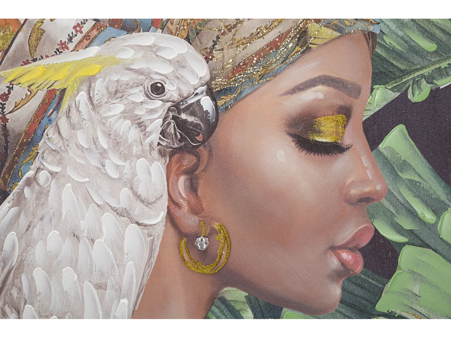 Toile Imprimée Déco "Kloe" 90x120cm Multicolore